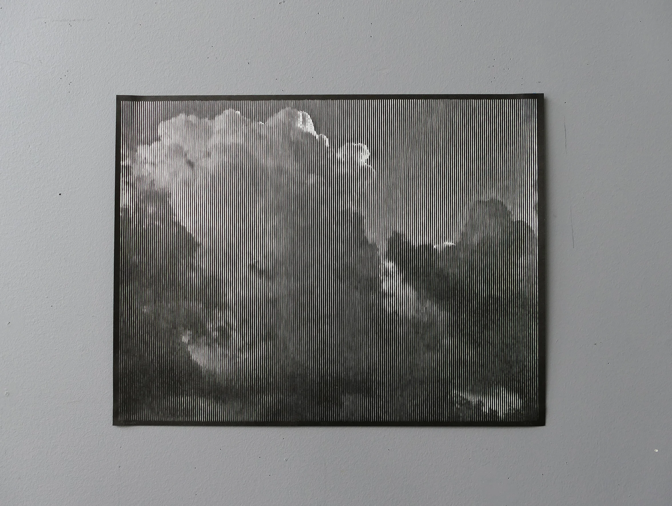 絵画 CLOUD 1 Cloud Series 01 Original Woodcut Signed — AGENT GALLERY CHICAGO